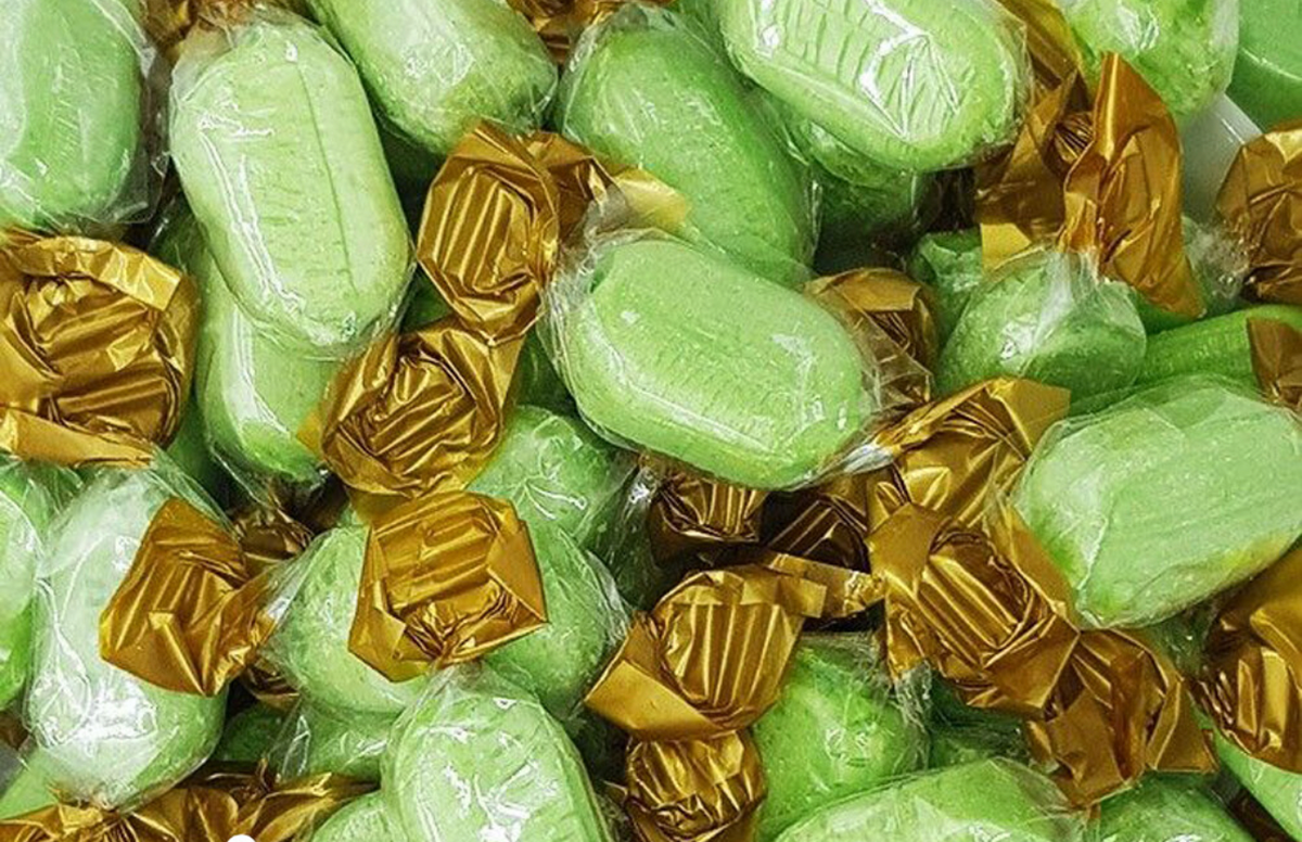 Chocolate limes hard boiled sweets 100g