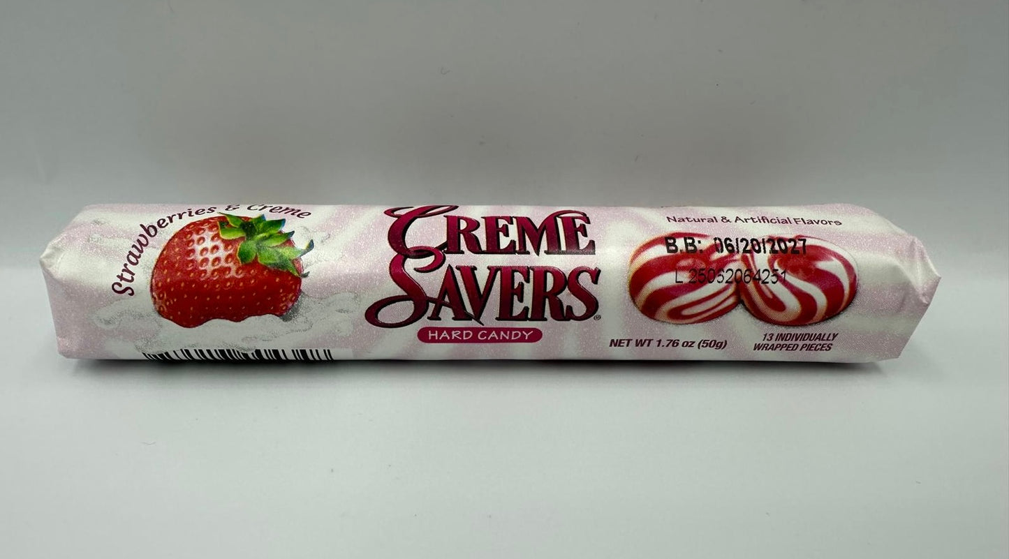 Crème Savers Strawberry & Cream Hard Candy 🇺🇸