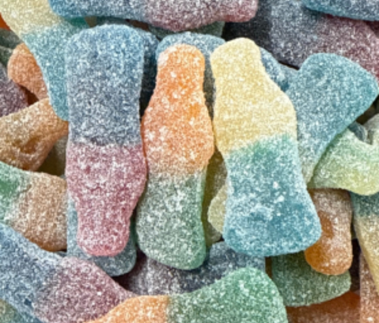 Large Tutti Frutti sour bottles 100 g