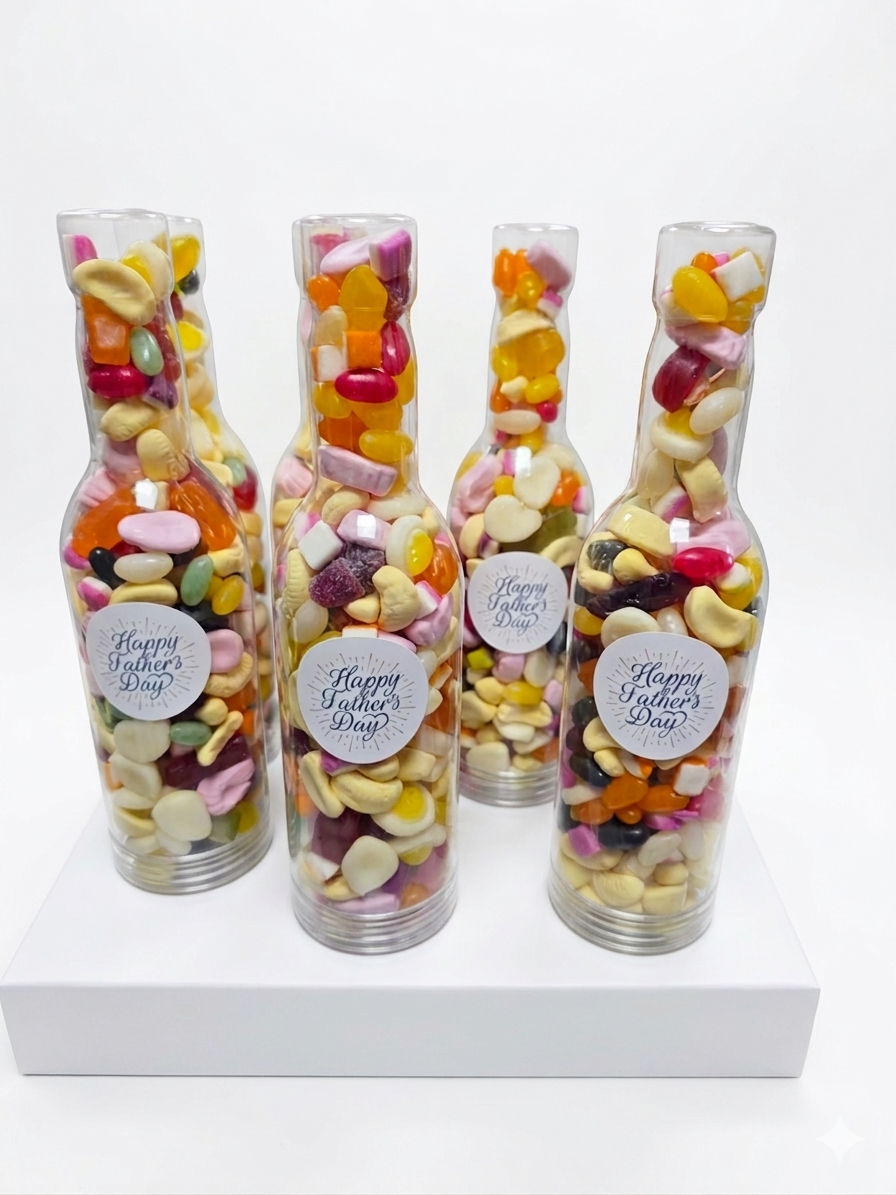 Father’s Day sweet filled bottle jars
