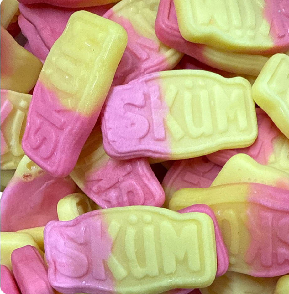 Swedish strawberry & banana foam bites 100g