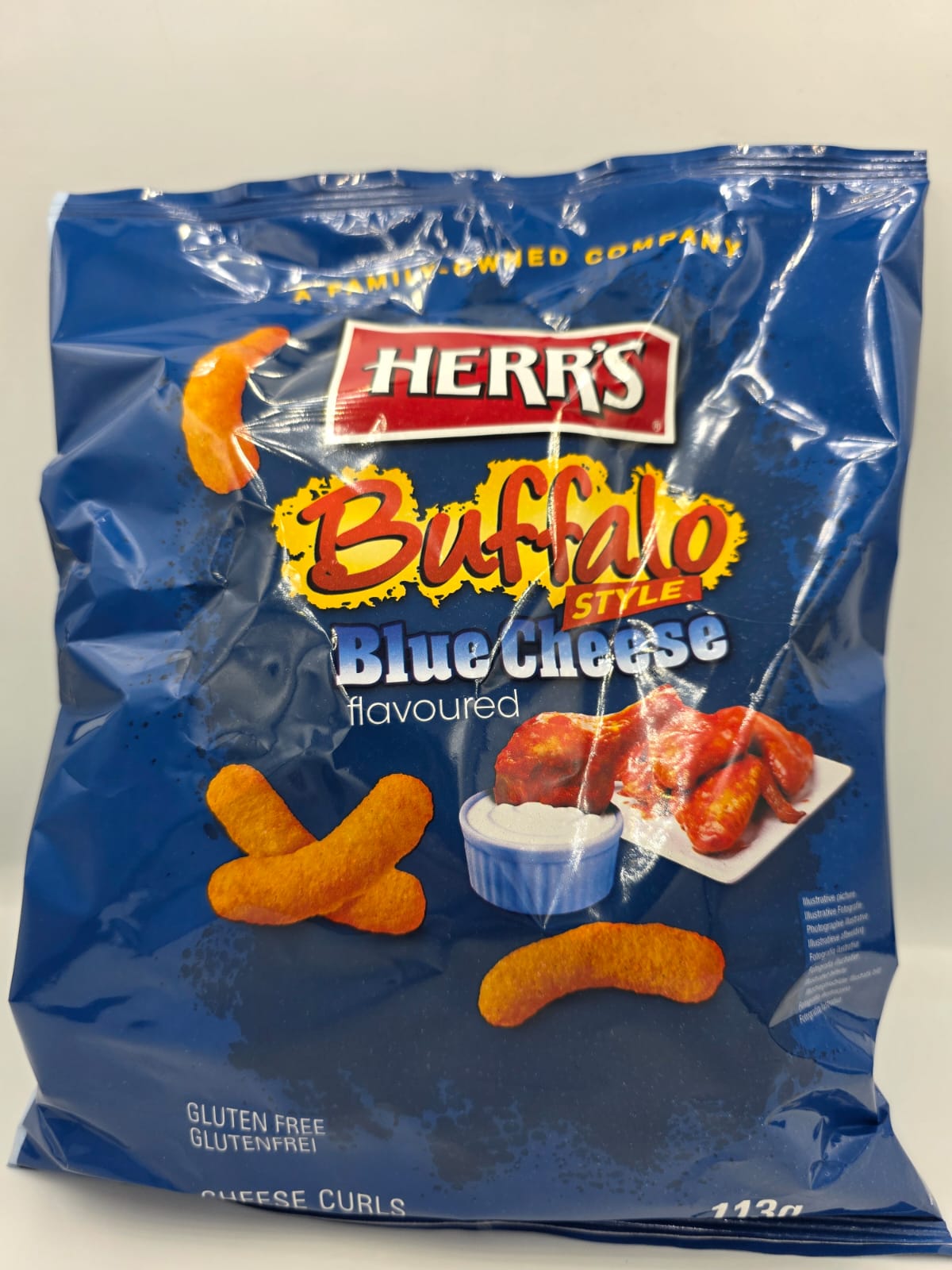 Herr’s Buffalo Blue Cheese Curl Crisps