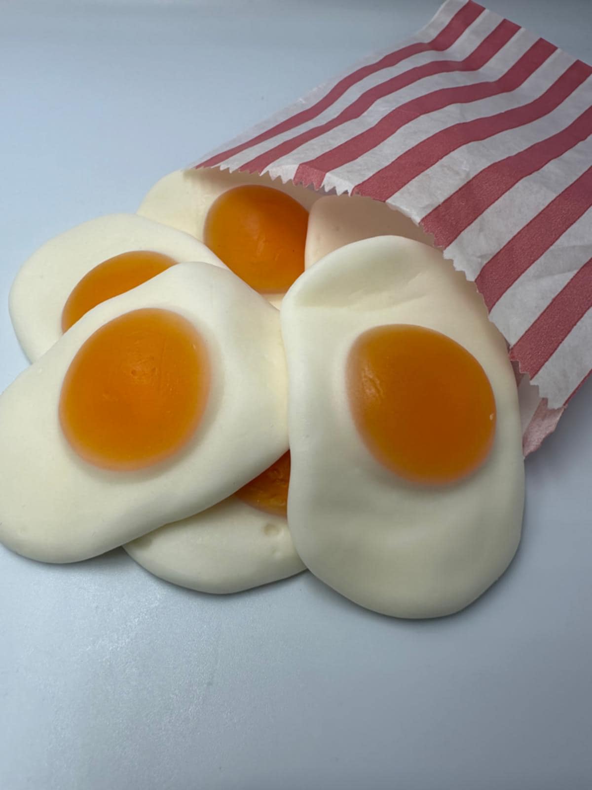 Giant Fried Gummy Eggs (100G Portion)