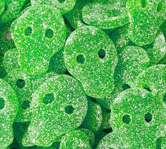 Vegan Fizzy Apple Skulls