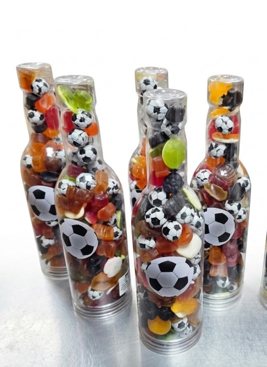 ⚽️🏴󠁧󠁢󠁥󠁮󠁧󠁿 FOOTBALL THEMED BOTTLE JARS🏴󠁧󠁢󠁥󠁮󠁧󠁿⚽️ (pre-made)