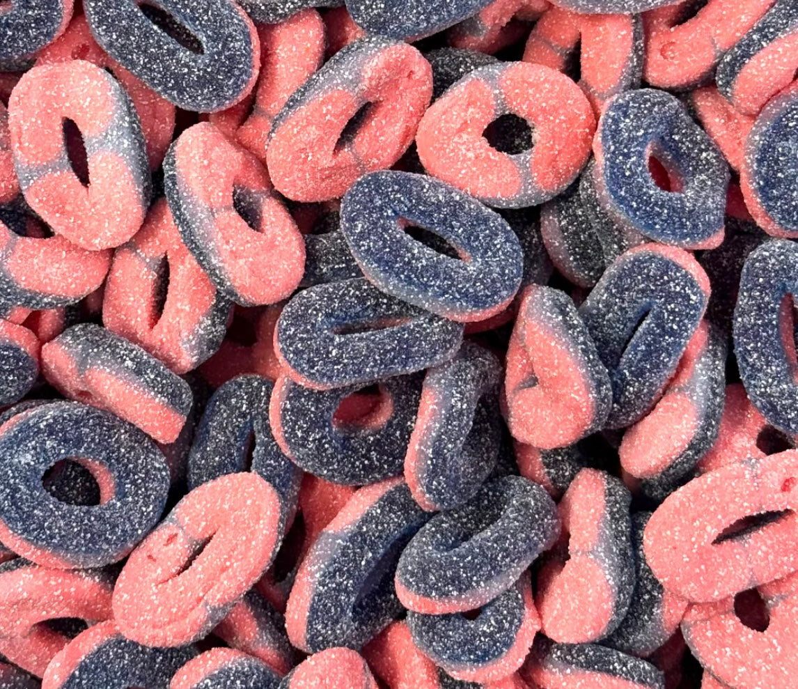 Sour Blueberry Rings 100g