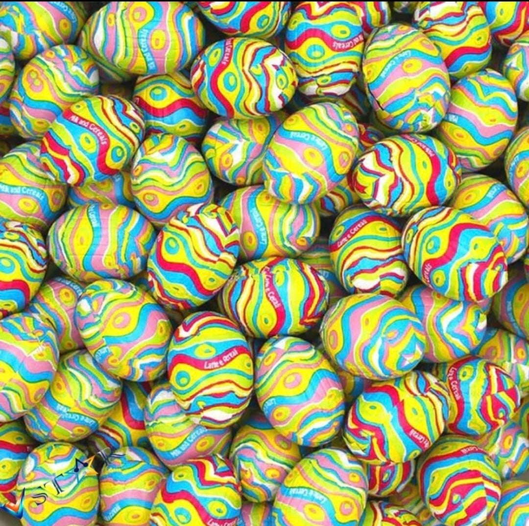 Milk Chocolate Rice Crispy Crème filled Eggs