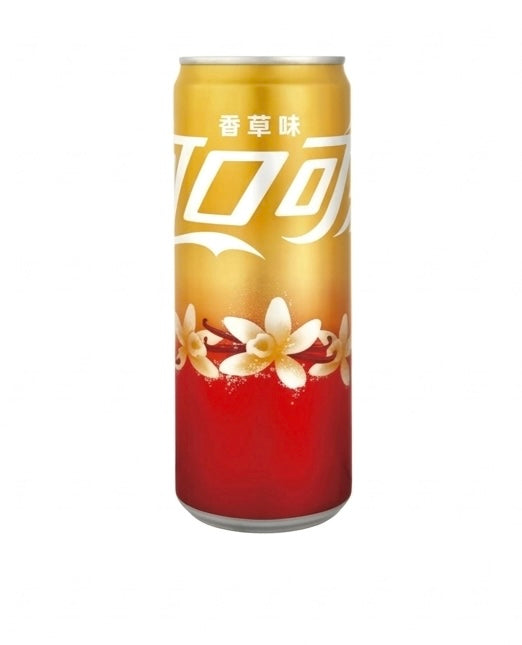 Chinese import vanilla Coca-Cola can of drink
