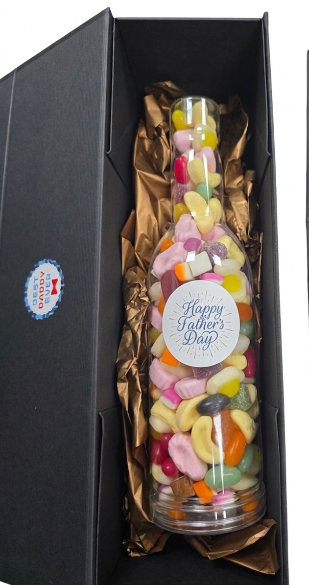 Father’s Day sweet filled bottle jars (gift boxed)