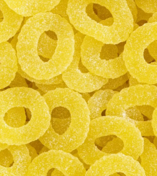 Fizzy Pineapple Rings 100g