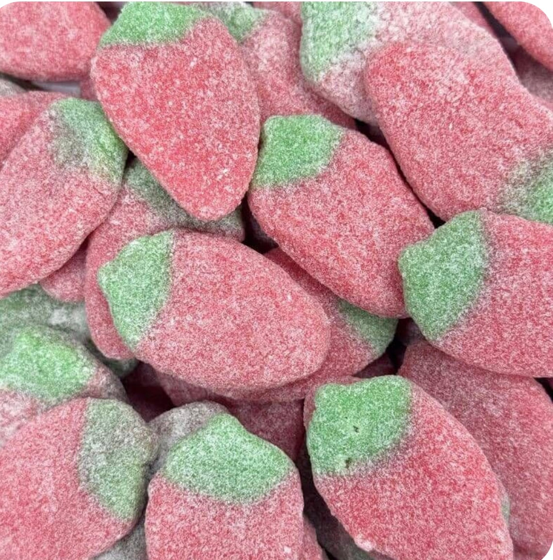 Sour Giant Strawberries Vegan 100g