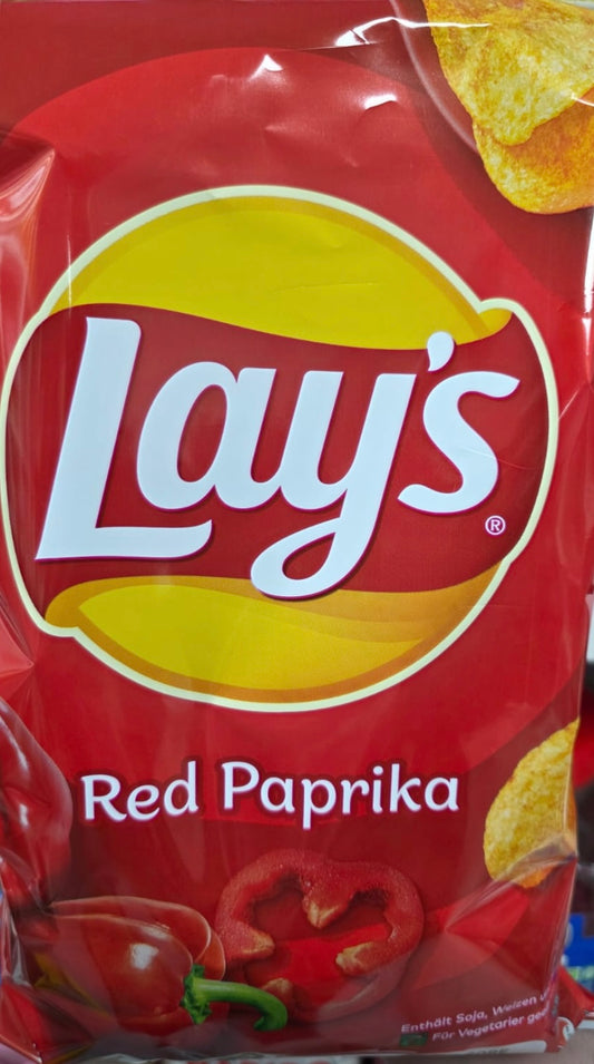 Lays red paprika crisps