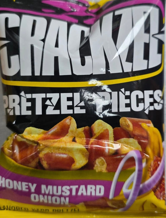 Honey, mustard and onion pretzel pieces 85g