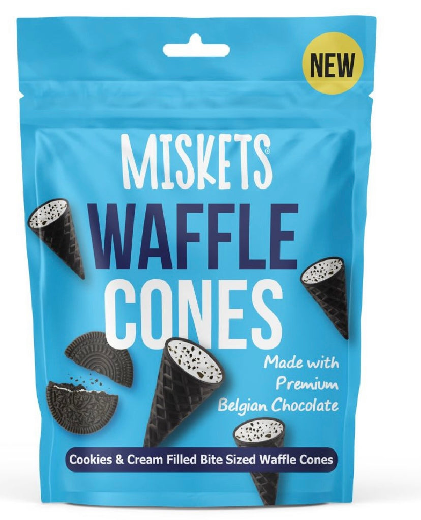 Miskits Cookies & Cream waffle cones