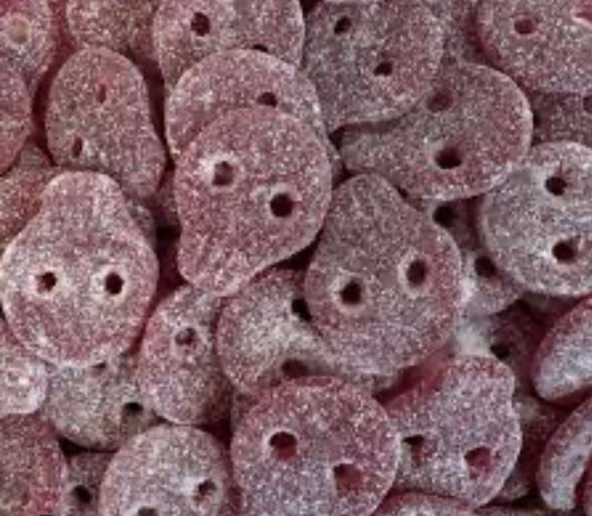Vegan fizzy grape skulls