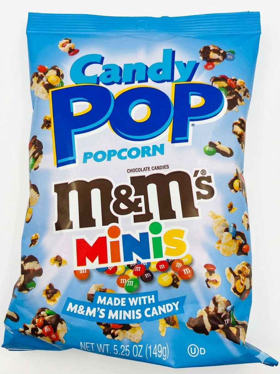 popcorn M&m’s candy pop