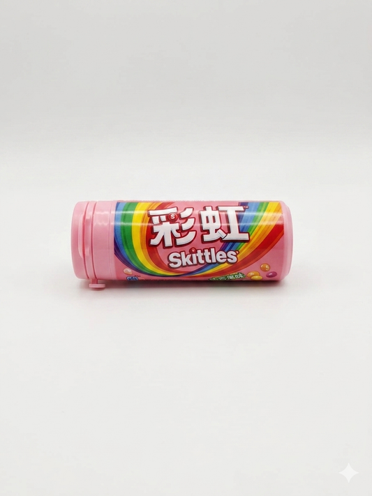 Chinese Import Skittles Bottle Floral Fruit 30g