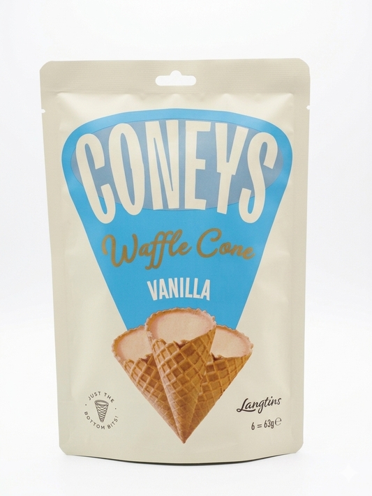 Coneys waffle cone Vanilla flavour (USA) 63g