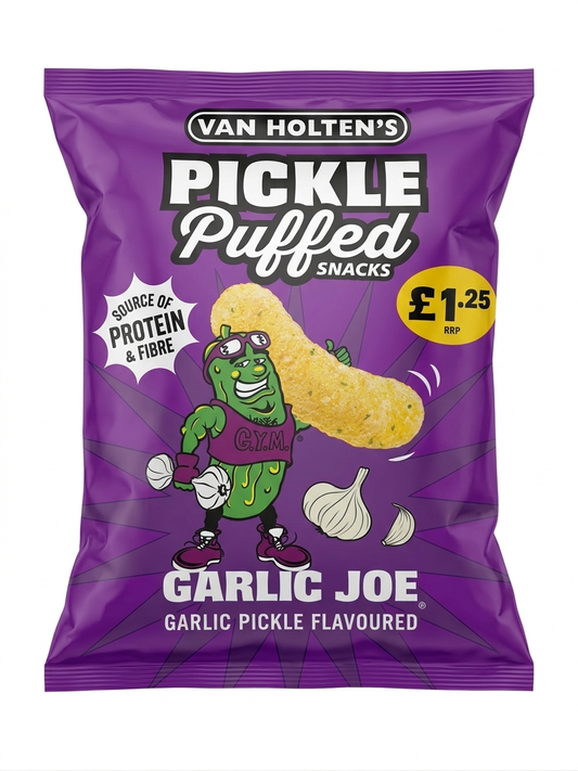Van Holsten’s Pickle Puffs Garlic pickle flavour 50g