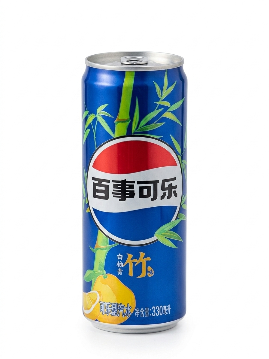 Chinese import Pepsi Bamboo Grapefruit  can of drink 330ml