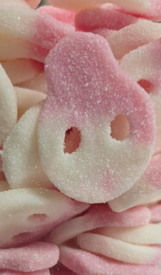 Fizzy Vegan Dragon Fruit Skulls 100g