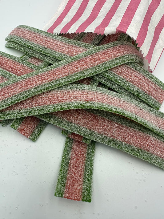 Fizzy Watermelon Belts 100g