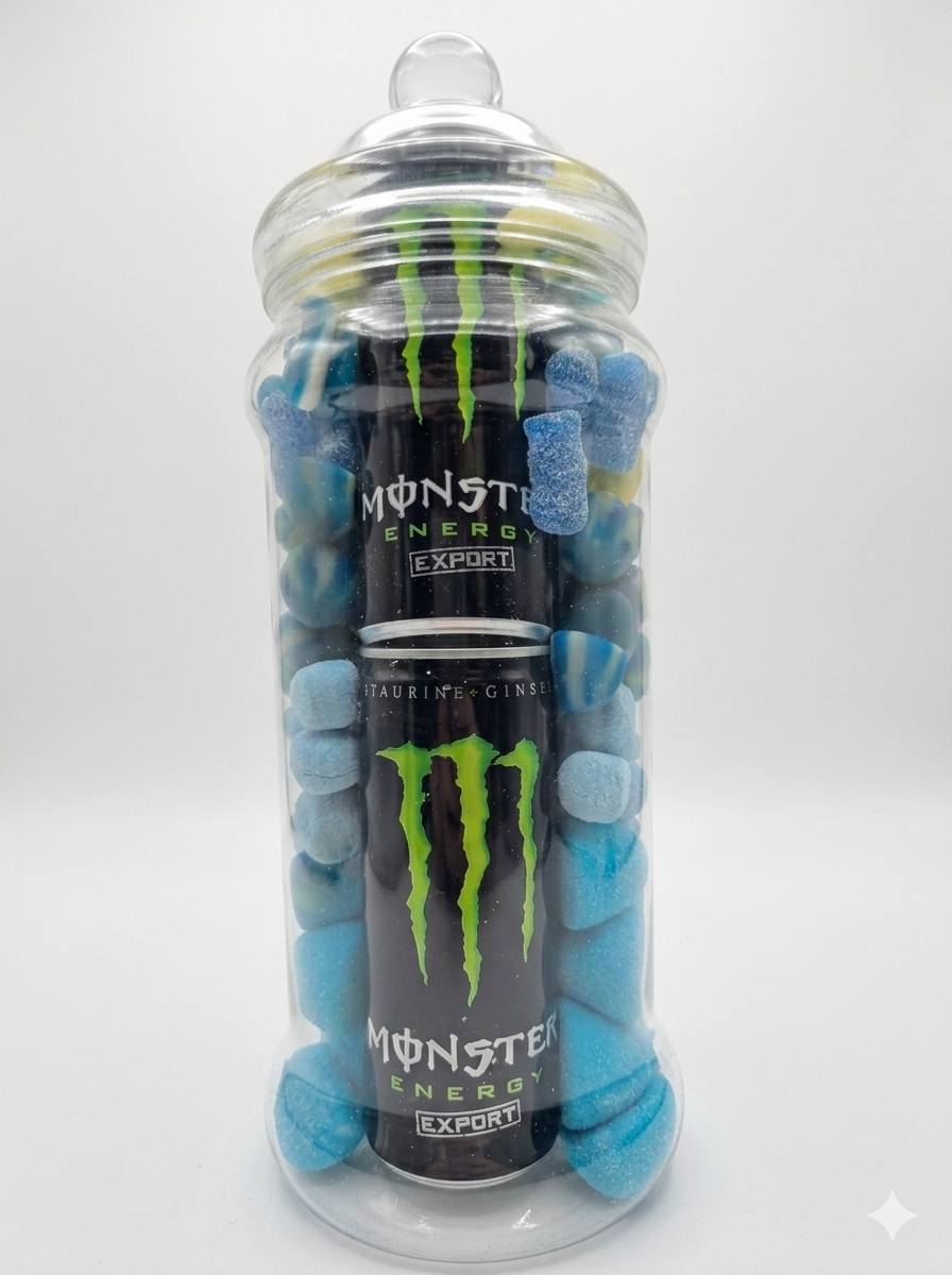 Victorian Drink / chocolate & Blue mix Sweet Jar