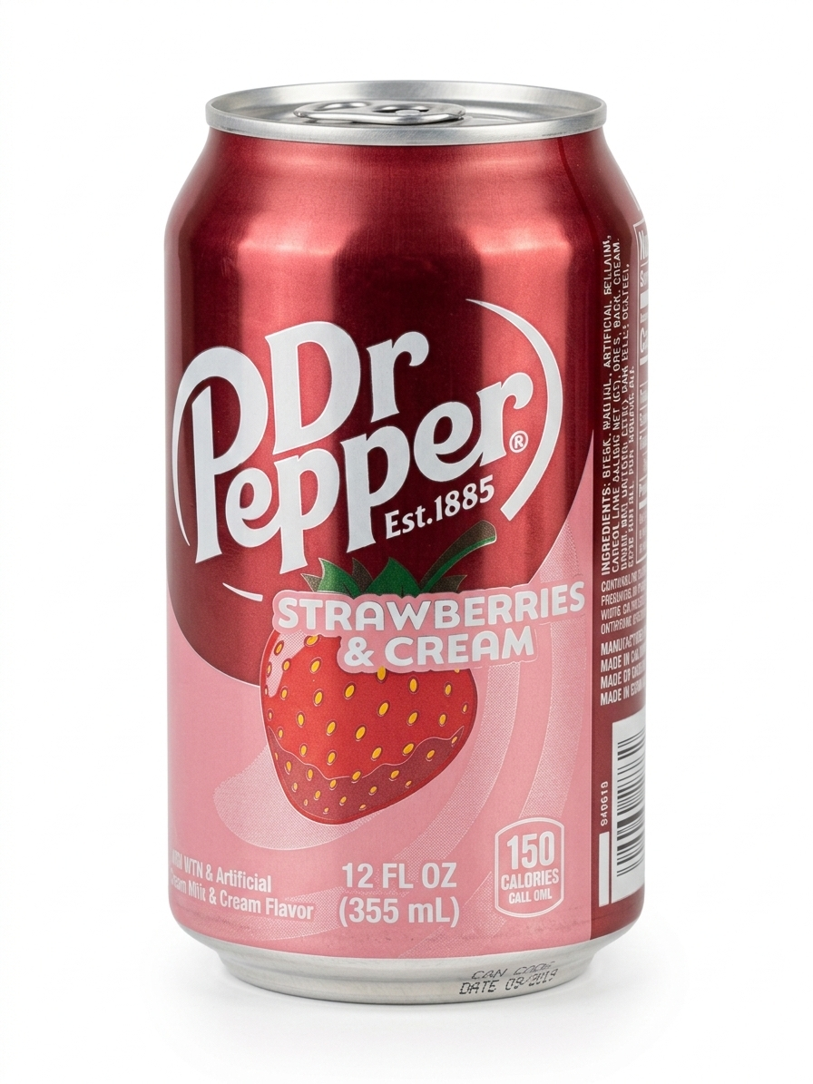 Dr Pepper Strawberries & Cream Drink Can