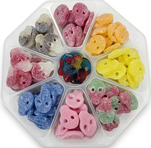 9 section Skull Platter