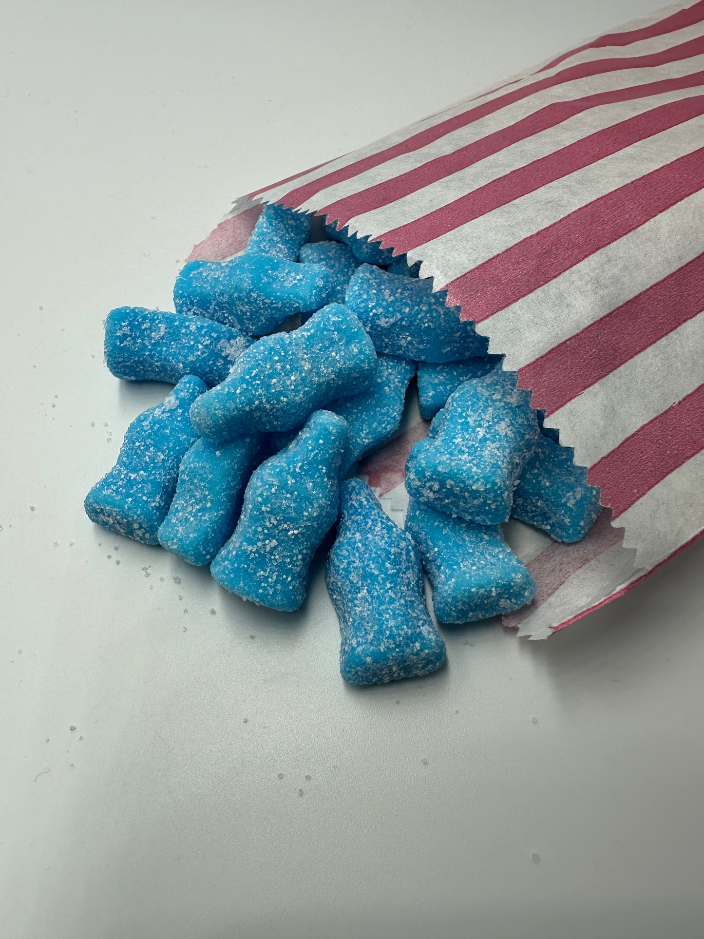 Vegan Fizzy Blue Bottles (100G Portion)