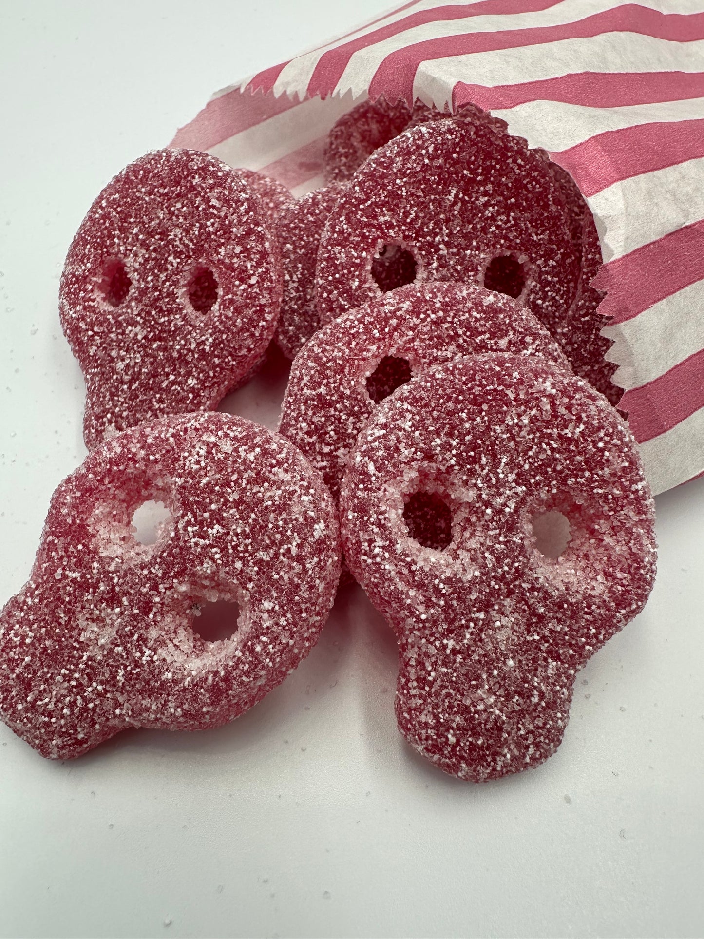 Vegan Fizzy Red Skulls (100G Portion)
