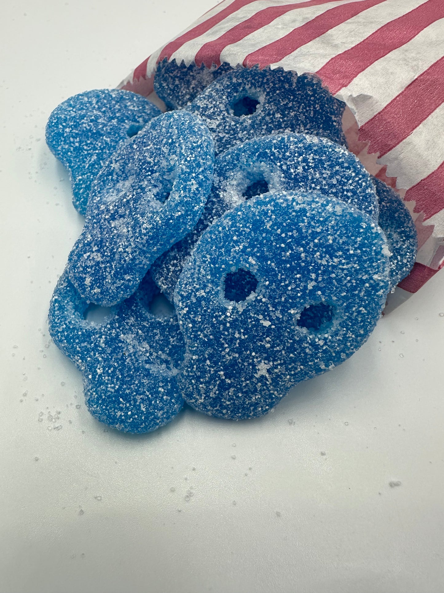 Vegan Fizzy Blue Skulls (100G Portion)