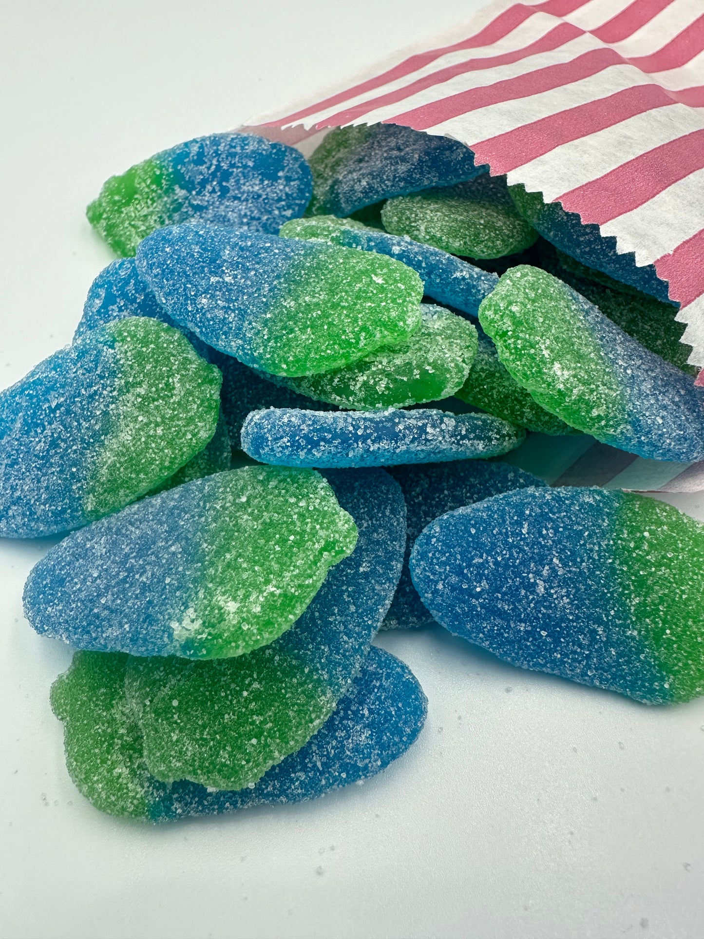 Vegan Fizzy Blue Raspberries  (100G Portion)