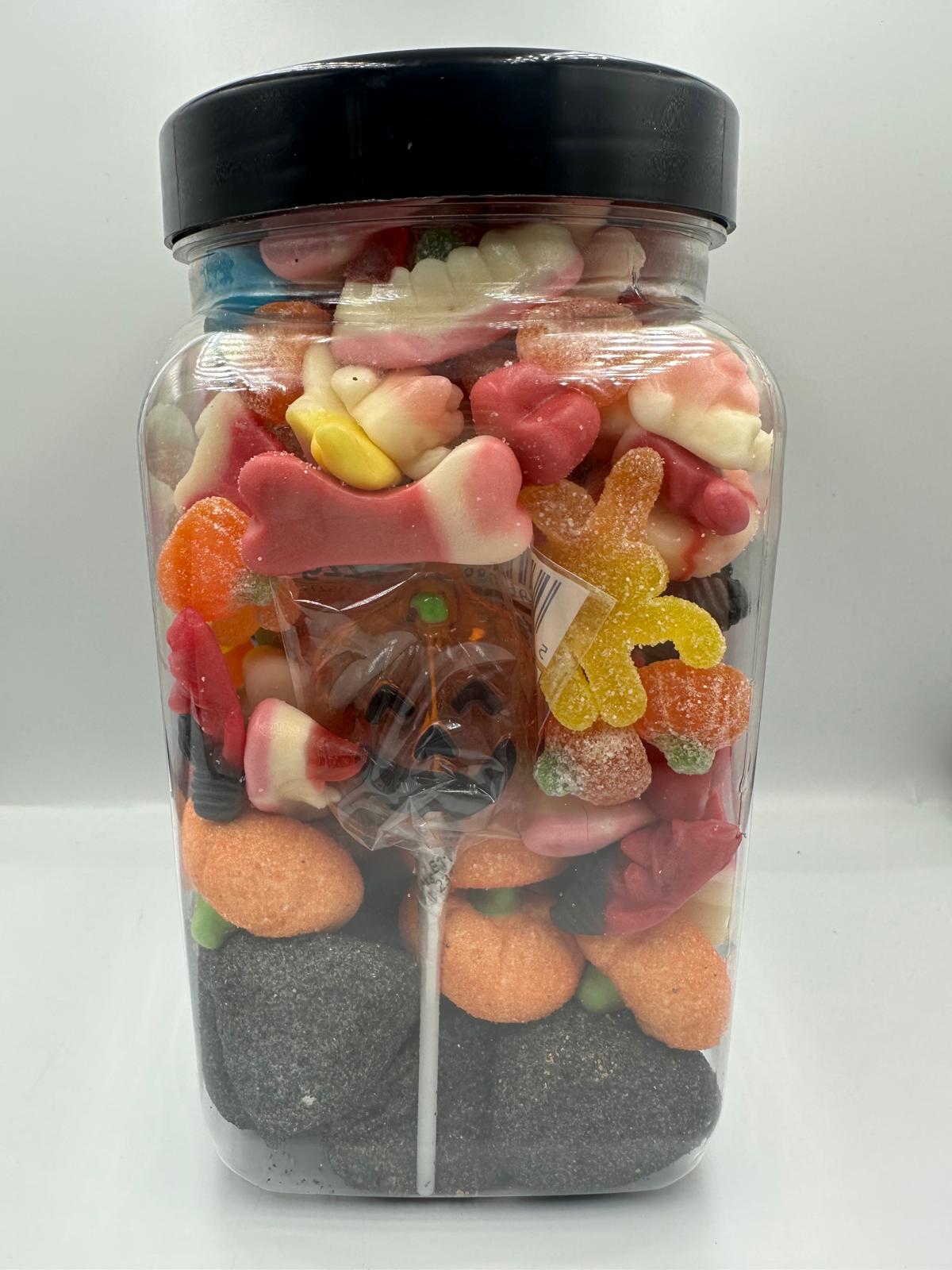 Halloween Lolly And Sweet Jar (Black 800G)