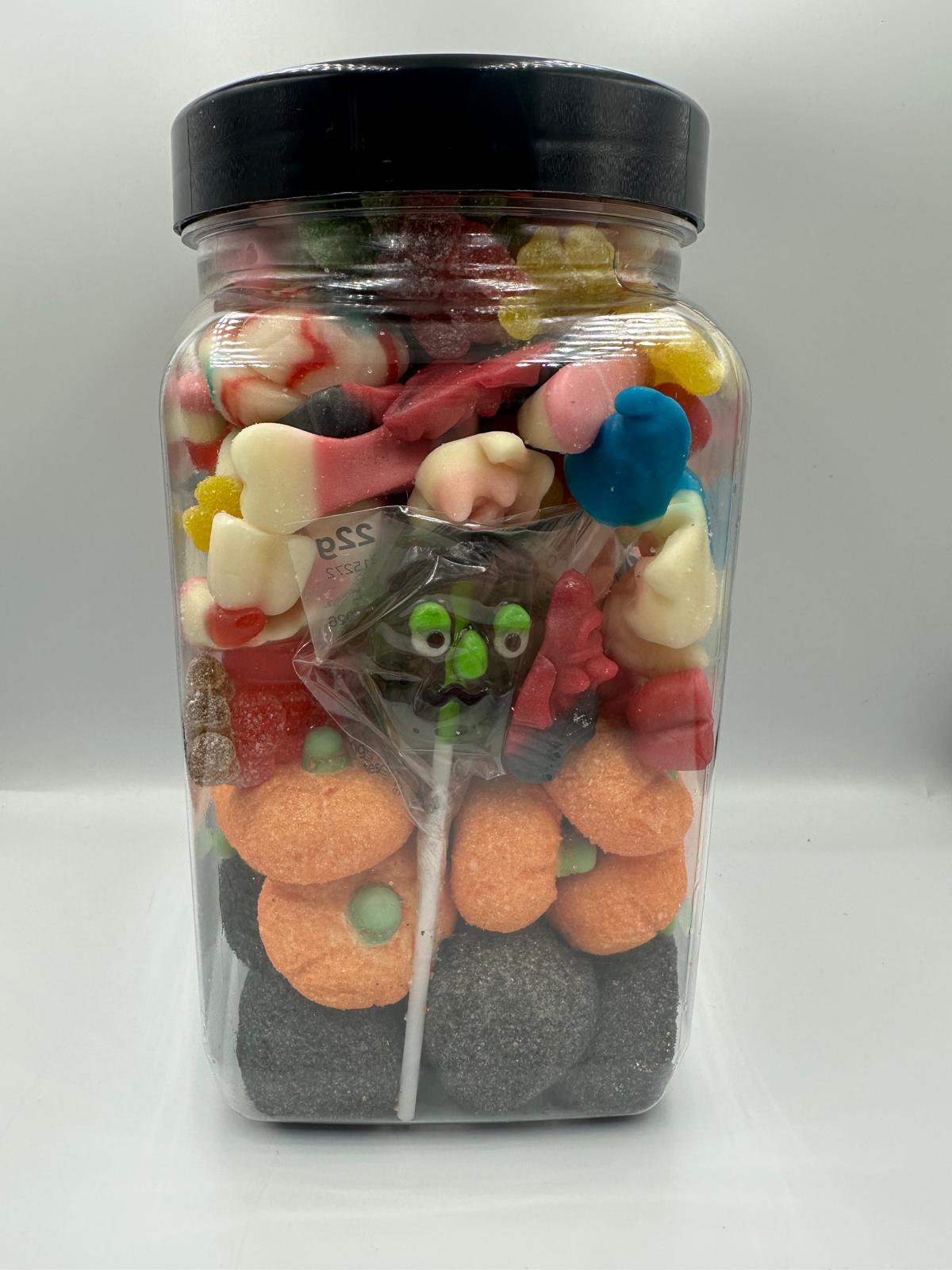 Halloween Lolly And Sweet Jar (Black 800G)