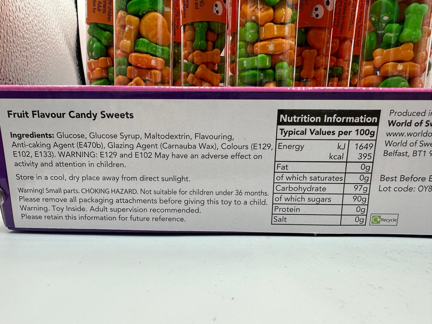 Halloween Spooky Tubes 50G